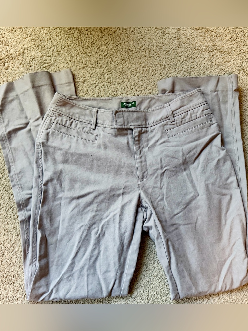 Eddie Bauer Flare Pants in Khaki